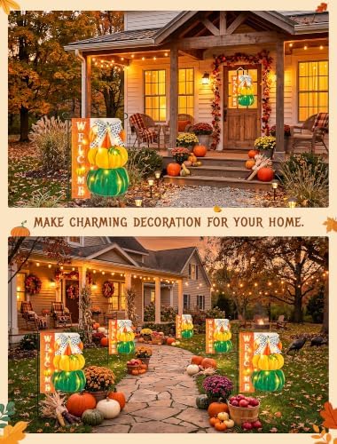 Thanksgiving Lighted Garden Flag,12x18 Inch Solar Powered - Image 6