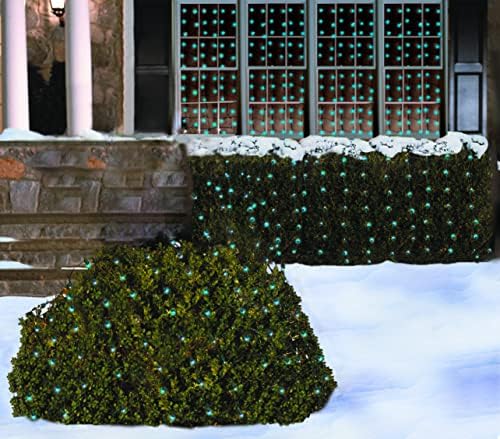 Christmas Light Net – 150 LED Blue Mesh Lights - 4 ft x 6 ft – Outdoor/Indoor – Net Lights for Bushes, Hedges or Trees - Image 2