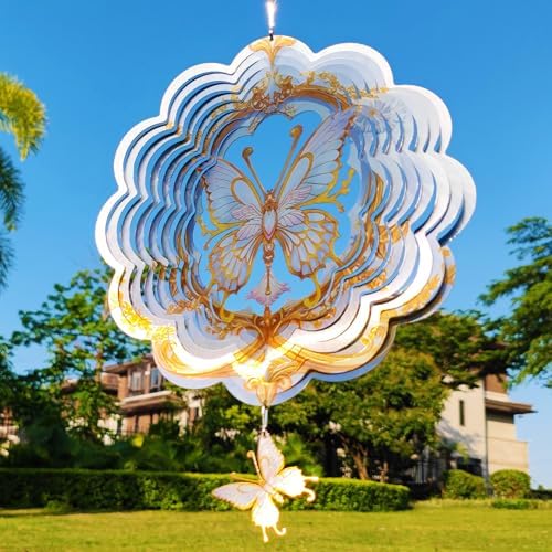 DJUAN Butterfly Wind Spinners- Birthday Gifts for Women Mom Grandma Wife by DJUAN
