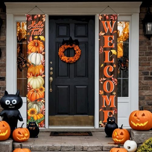 2Pcs Fall Decorations Porch Banner - Image 4