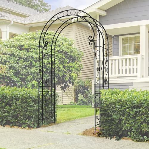 Garden Abor - 88"(H)*51"(L), Sturdy Metal Garden Arch with Rust-Resistant Finish, Trellis for Climbing Plants Outdoor, Ideal as Wedding Arches for Ceremony（20MM Pipe） - Image 6