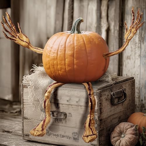 JOYIN Halloween Pumpkin Arms and Legs Set Decorations, Spooky Halloween Decorations for Pumpkin, Decorating Supplies Indoor Outdoor Home Party Fall - Image 5