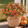 Homsunny Artificial Fall Flowers for Outdoor Planters Fake Mums Home Decor by HomeD%C3%A9cor