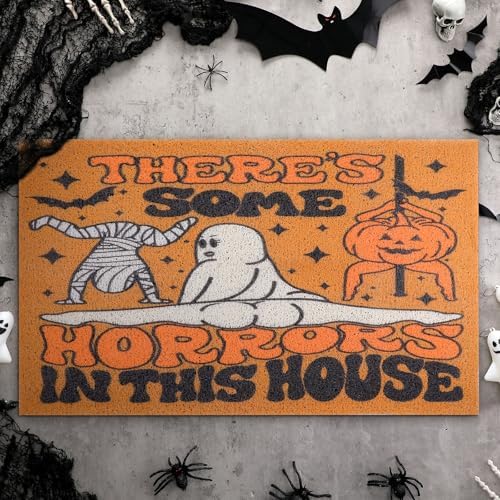 Drydiet Halloween Door Mat There's Some Horrors in This House Coir Doormat - Image 2