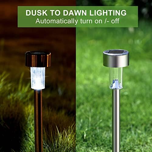 Solar Lights Outdoor Waterproof, Solar Garden Lights, Cold White, 12 Pack - Image 6