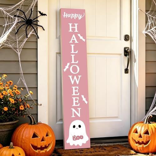 Halloween Porch Decor Door Decorations Outdoor Wooden Porch Sign 46.8 Inch by YUNKKIN
