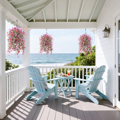 Homsunny Artificial Hanging Flowers for Spring Outdoor Planter - Image 6