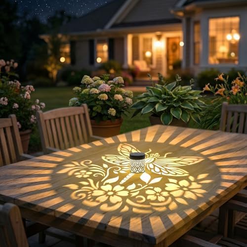 Gardsee Solar Fence Lights Outdoor 2 Pack Deck Step Wall Lights Butterfly Metal Waterproof LED Warm Yellow Light for Garden Post Patio Backyard Yard Decor (Black 3) - Image 7