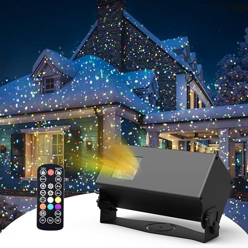 AIRIVO Outdoor Laser Lights Projector, 5 Color Motion Firefly Lights Star Show Projection Light, Christmas Projector Light with Remote Control for Holidays Halloween Decoration Home, Garden, Patio by AIRIVO