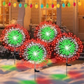 Tujoe Ujoe 4 Pack Christmas Outdoor Garden Decoration Solar Firework Lights by Tujoe
