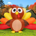 COMIN 6.7FT Thanksgiving Inflatables Cute Turkey Yard Decor with LEDs by COMIN