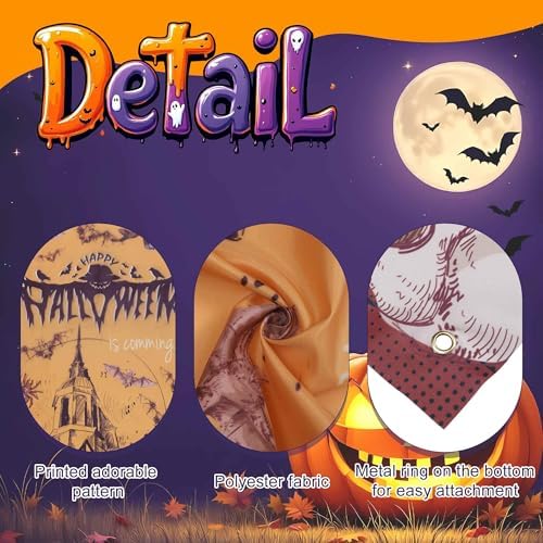 Halloween Decorations Pumpkin Skull Door Cover Decor for Indoor Outdoor Holiday Party Front Door Decoration - Image 5