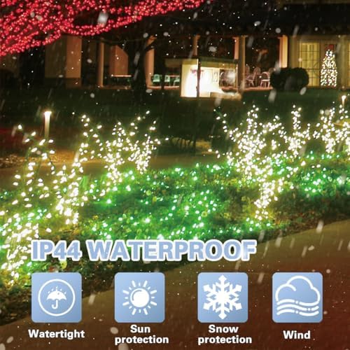 LAMPHOME 200 LED 66FT Green St Patricks Day String Lights, Christmas Fairy Lights with 16 Lighting Modes, String Mini Light Plug in for Indoor Outdoor Tree Garden Wedding Party Decoration - Image 5