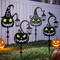 KODIBO Halloween Docorations Outdoor 4-Pack Metal Pumpkin Yard Stakes by KODIBO