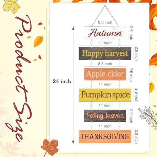Hotop Fall Decoration for Home Thanksgiving Fall Wall Decor,Vivid Colors - Image 2