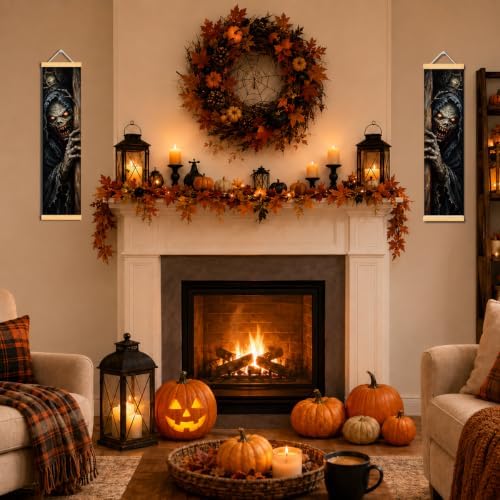 Creepy Zombie Halloween Door Banner Set of 2, Haunted Porch Decor for Home - Image 5