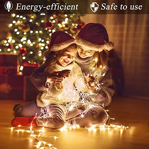 1216 LED Christmas Lights Outdoor Waterproof, 99 ft Icicle Lights for Outside, Plug in 8 Modes Timer Twinkle Lights for House Patio Xmas Porch Tree Yard Exterior Decorations, Warm White - Image 4