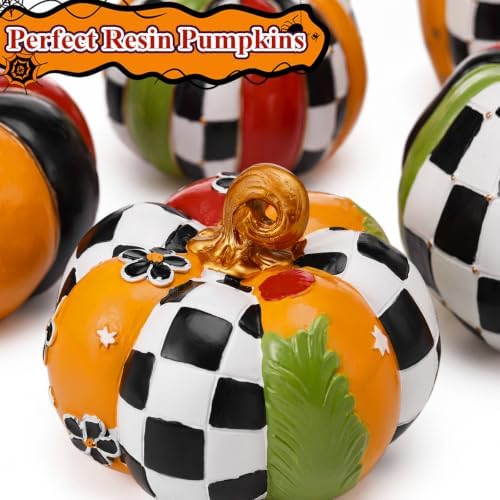 Thyle 6 Pack Decorative Pumpkins, Halloween & Fall Decor for Table - Image 3