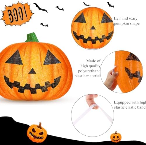 Aurelema 2 Pcs Halloween Porch Light Cover, Pumpkin - Image 3
