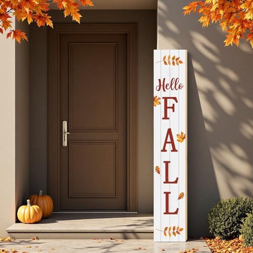 Fall Porch Decor Outdoor Autumn Thanksgiving Wooden Porch Sign 46.8 Inch - Image 7