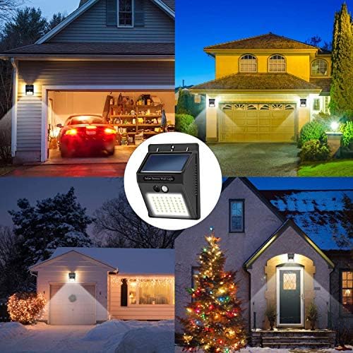 SEZAC Solar Lights Outdoor [10 Pack /3 Working Mode], Solar Security Lights Solar Motion Sensor Lights Wireless IP 65 Waterproof Outdoor Lights for Garden Fence Patio Garage (42LED) - Image 6
