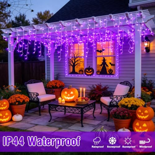 JMEXSUSS Purple Halloween Lights Outdoor, 800 LED - Image 5