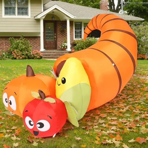 COMIN Thanksgiving Inflatables 5.6FT Long Fruit Combo with Built-in LEDs Blow Up Yard Decoration for Holiday Party Indoor Outdoor Garden Lawn - Image 5