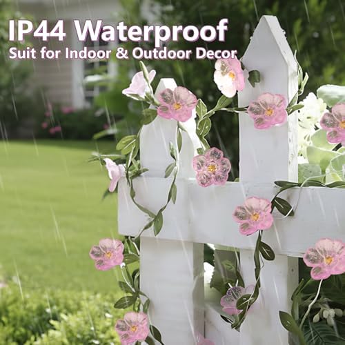 suddus 40 LED 12.8 ft Cherry Blossom Vine Lights Battery Powered with Timer - Image 5
