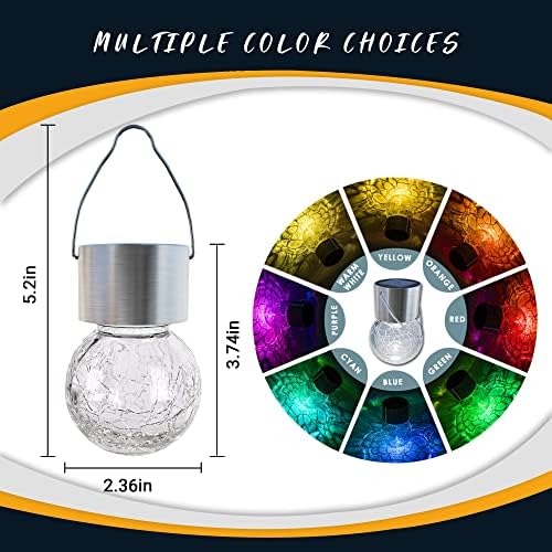 GIGALUMI Solar Lights Outdoor Garden Decor Hanging Lantern for Outside 16Pc - Image 5