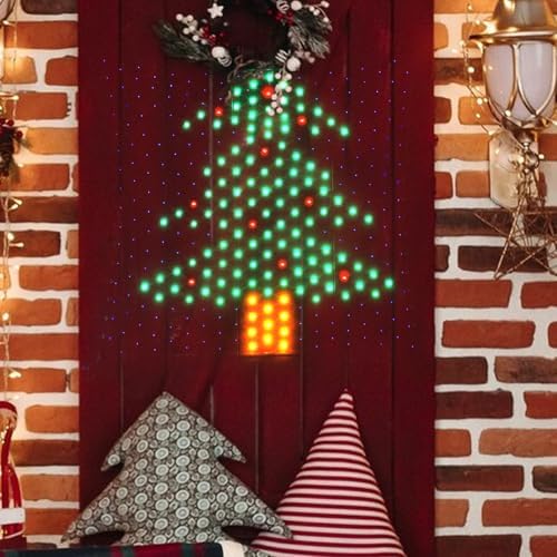 Leisure world LED Christmas Tree Window Silhouette Lights,USB Operated LED Net Outdoor Mesh Lights with Timer, 8 Modes for Indoor Outdoor Holiday Xmas Party Decor - Image 4
