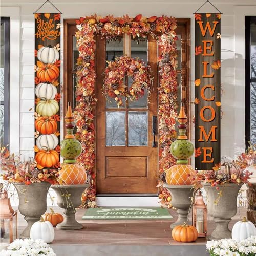 Fall Porch Banner Autumn Thanksgiving Decoration for Home Decor - Image 3