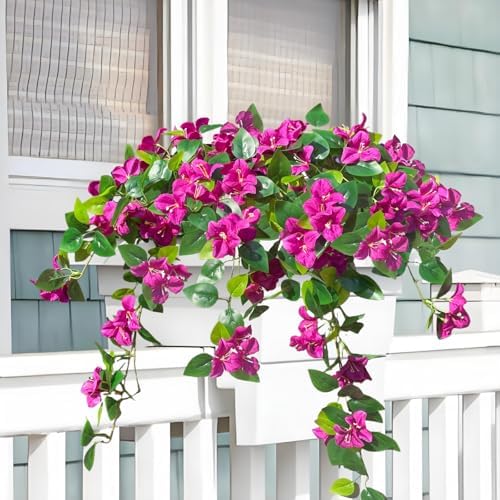 Artificial Bougainvillea Flower Faux Summer Plant for Outdoor UV Resistant - Image 5