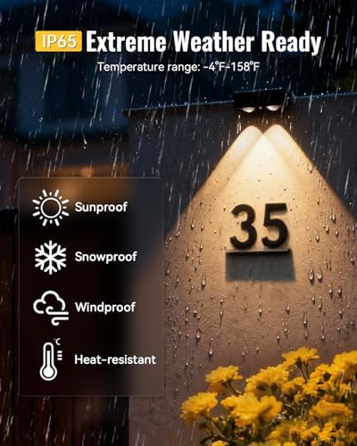 Solar Fence Lights Outdoor with Remote 4 Pack, Warm/Cool White & RGB 12 Modes, Deck Lights Solar Powered Waterproof, Backyard Lights for Step Stairs Railing Balcony Patio Decor - Image 5