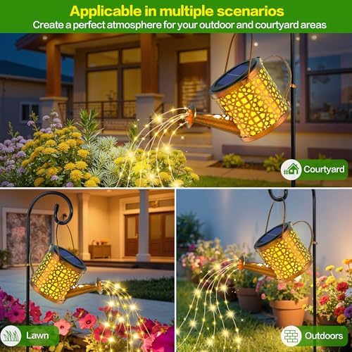 Solar Watering Can Lights Waterproof Outdoor Decorative Garden Decor - Image 3