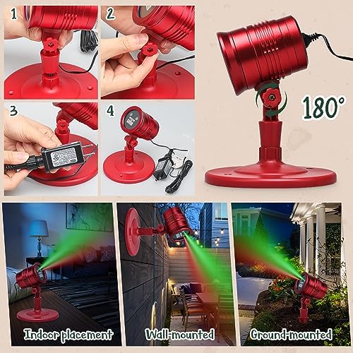Limited Edition Christmas Projector Lights Outdoor, Special Edition Waterproof Christmas Laser Lights with Remote Control for Indoor Outdoor Garden Roof Xmas Party Decoration - Image 4