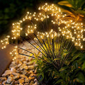 Solar Garden Lights 4 Pack Waterproof Solar Swaying Starburst Light Outdoor Lights for Yard Patio Walkway Pathway Party Wedding Christmas Decoration, Warm White by Yaafen