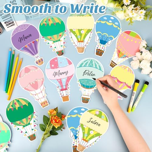 45Pcs Hot Air Balloons Cutouts Colorful Balloon Name Tags Labels Paper Cutout Bulletin Board Classroom Decoration - Image 3