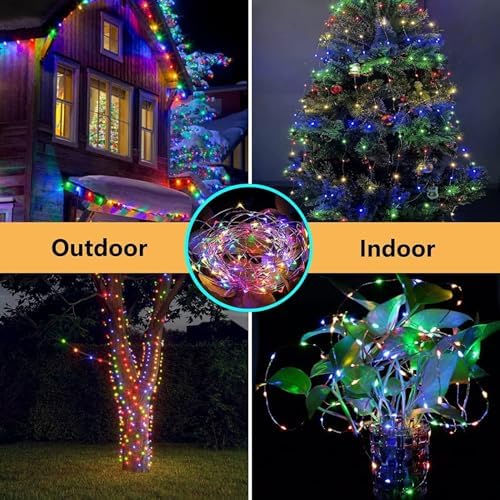 66FT 200 LED Fairy Lights with Remote, Plug in Twinkle Light Outdoor Indoor - Image 2