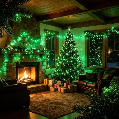 3 Pack Green Christmas String Lights, 100 Count Incandescent Mini Lights - Image 6