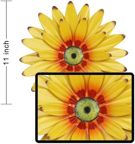 hogardeck Sunflower Decor 11" Metal Flower Wall Decor for Indoor Outdoor, Sunflower Kitchen Decor Floral Metal Wall Art, Sunflower Wall Decor for Bathroom, Living Room, Porch, Garden, Yard, Backyard - Image 2