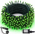 DAZZLE BRIGHT Christmas 300 LED String Lights, 100FT Connectable String Lights with 8 Lighting Modes, Xmas Vintage Decorations for Indoor Outdoor Party Supplies Yard Garden Decor (Green) by DazzleBright
