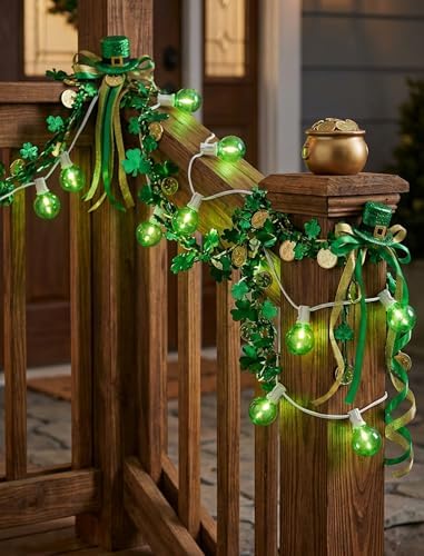 25FT G40 LED Green String Lights Outdoor with 27 Shatterproof Globe Bulbs - Image 6