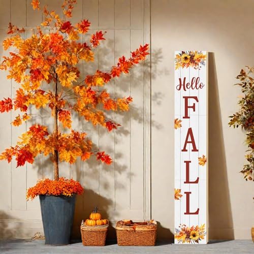 Fall Porch Decor Outdoor Autumn Thanksgiving Wooden Porch Sign 46.8 Inch - Image 3