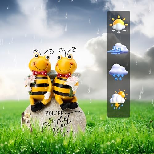 Bee Statue for Garden Decor Bumblebee Figurines Summer Outdoor Decorations - Image 4