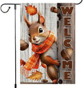 Welcome Fall Garden Flag 12x18inch The Nut Squirrel Fall Autumn Thanksgiving Garden Flags Yard Porch House Flag Double-Side For Home Outdoor Yard Patio Lawn Decor, Garden Decorations by Unknown