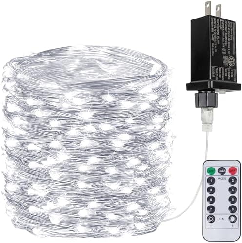 66FT 200 LED Fairy Lights with Remote, Plug in Twinkle Light Outdoor Indoor by BHCLIGHT