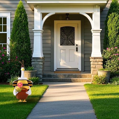 Lyreh Bee Goose Outfit, Polyester Porch Spring Goose Statue Clothes Creative Cute Costume for Outdoor Garden Courtyard Lawn Decoration - Image 6