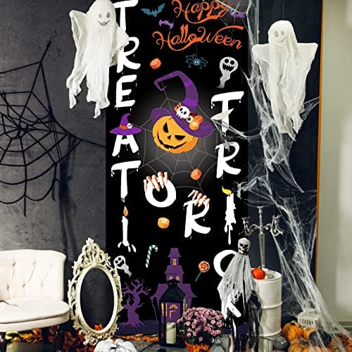 Breling 72x30 Inch Halloween Door Cover Decorations, Trick Style - Image 4