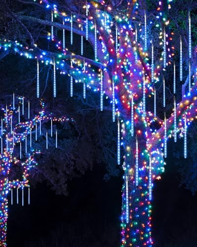 Joomer Christmas Lights Outdoor 11.8 inch 10 Tubes Meteor Shower Lights - Image 5