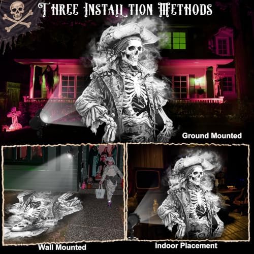 Treela Halloween Projector Light Outdoor Spooky Decorations, Dynamic - Image 6